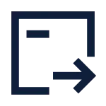 System Export Line SVG Icon